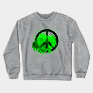 Peace of a Rainbow - Green Crewneck Sweatshirt